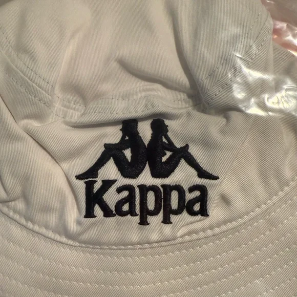 Kappa Bright White Recycled Bucket Hat - Picture 1 of 3